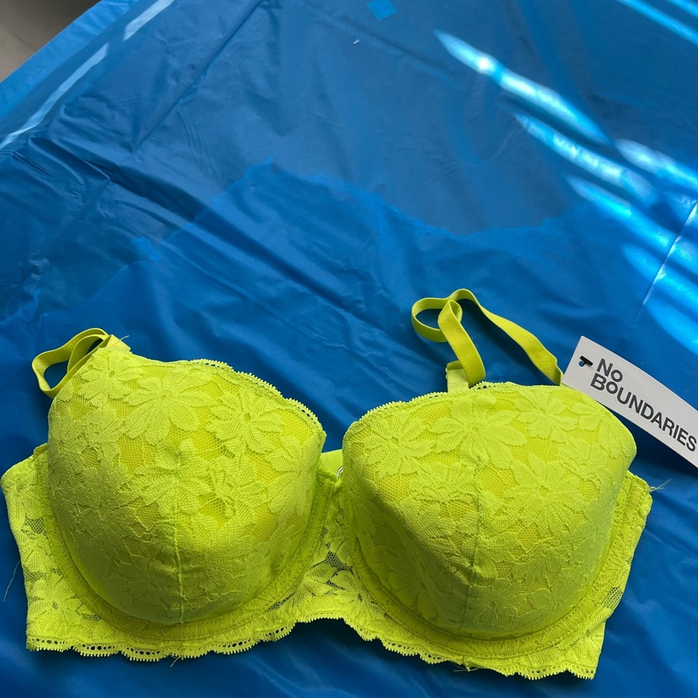 NWT 34B bright yellow wired bra light pad 1399 - Picture 2 of 6